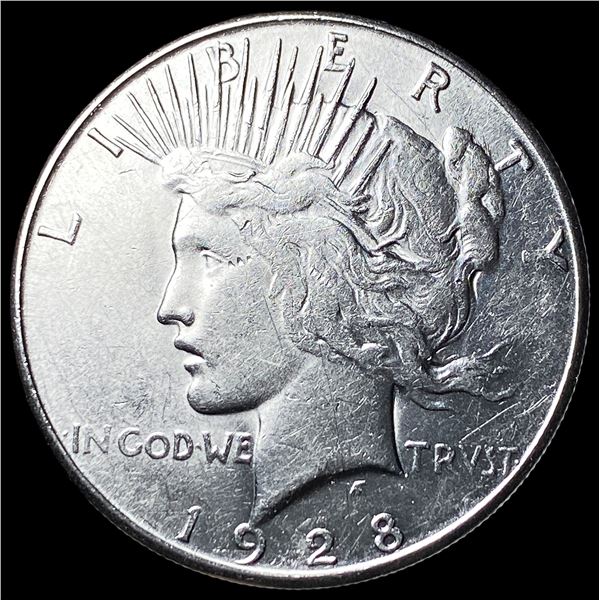 1928-S Silver Peace Dollar CLOSELY UNCIRCULATED