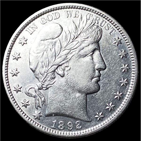 1892 Silver Barber Half Dollar CLOSELY UNCIRCULATED