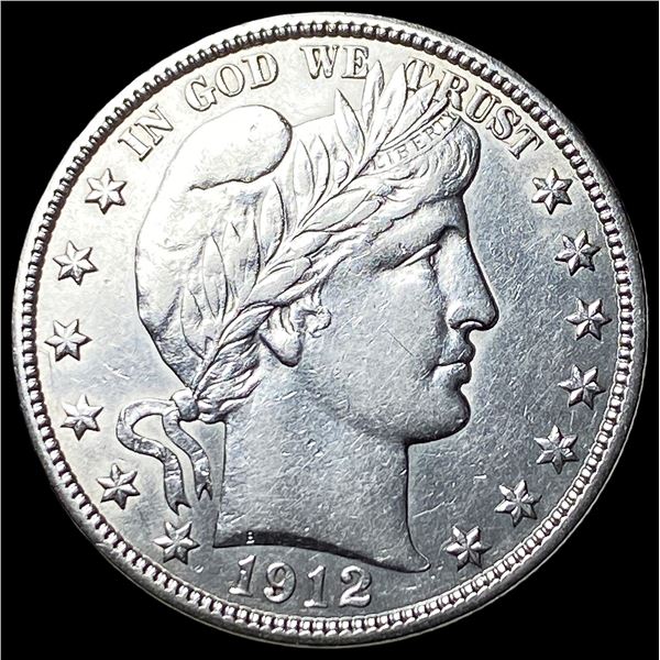 1912 Silver Barber Half Dollar CLOSELY UNCIRCULATED