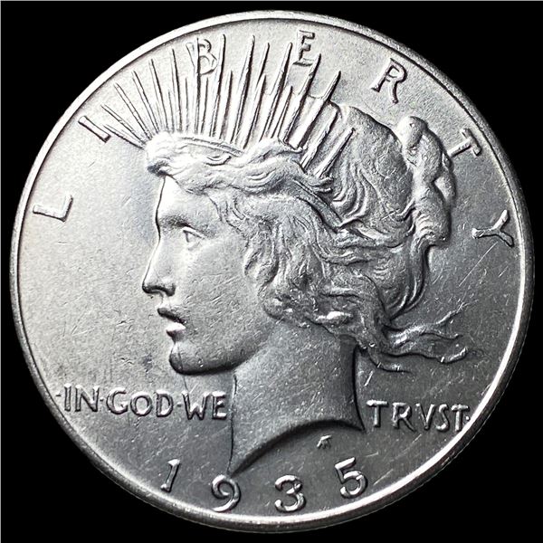 1935 Silver Peace Dollar CLOSELY UNCIRCULATED
