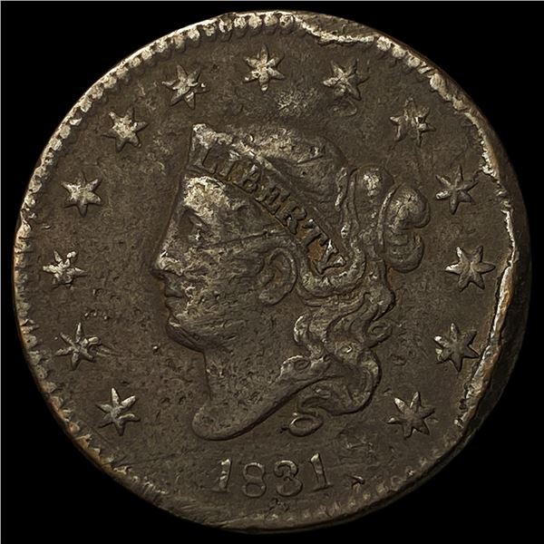 1831 Coronet Head Large Cent HIGH GRADE