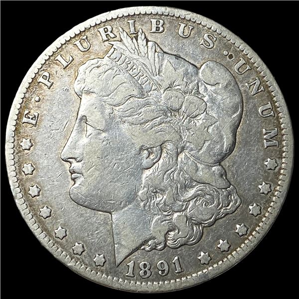 1891-CC Silver Morgan Dollar NEARLY  UNCIRCULATED