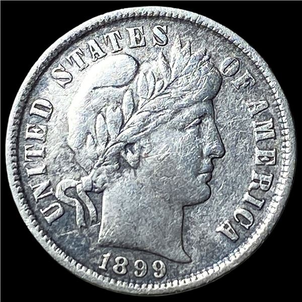 1899 Silver Barber Dime NEARLY UNCIRCULATED