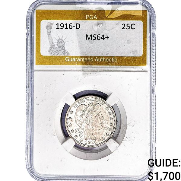 1916-D Barber Quarter PGA MS64+