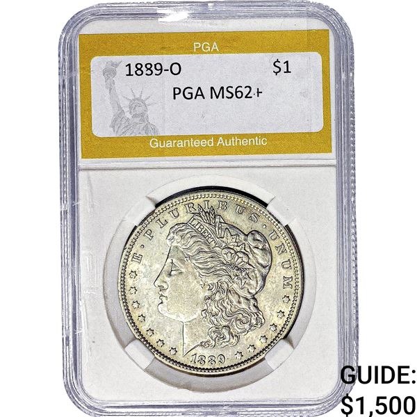 1889-O Morgan Silver Dollar PGA MS62+