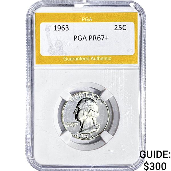 1963 Washington Silver Quarter PGA PR67+