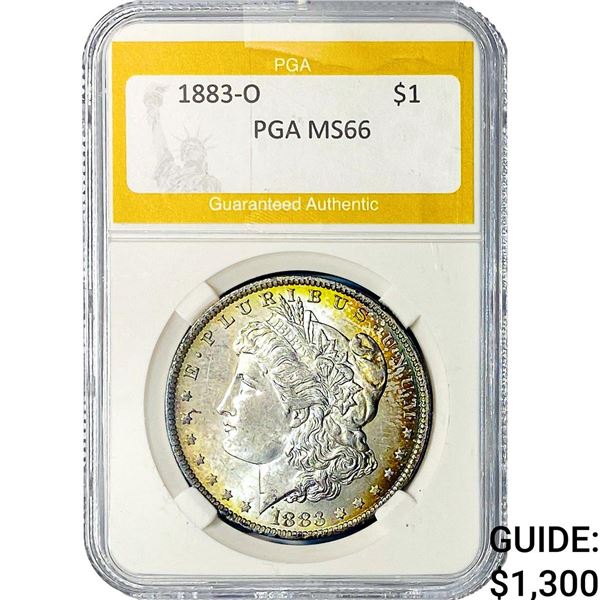 1883-O Morgan Silver Dollar PGA MS66