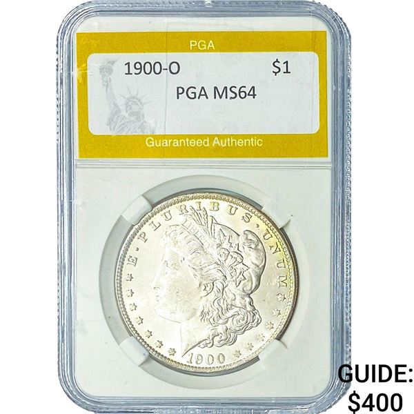 1900-O Morgan Silver Dollar PGA MS64