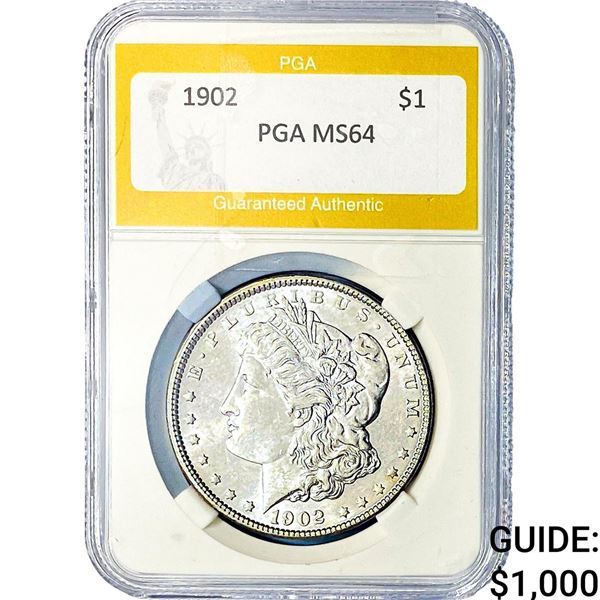 1902 Morgan Silver Dollar PGA MS64