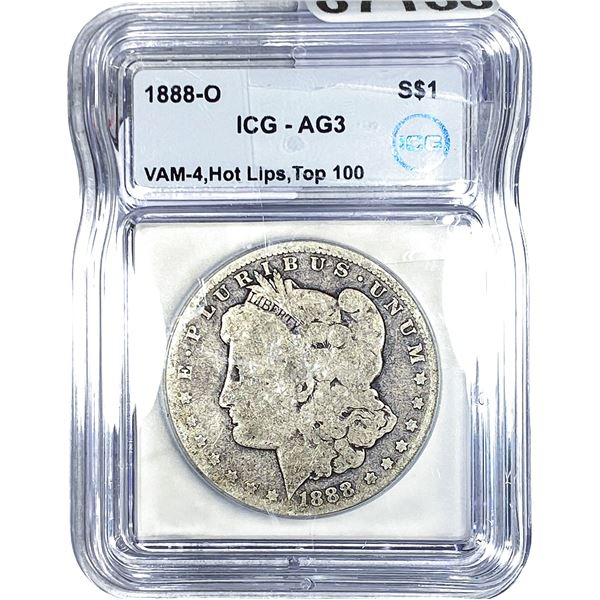 1888-O Morgan Silver Dollar ICG AG3