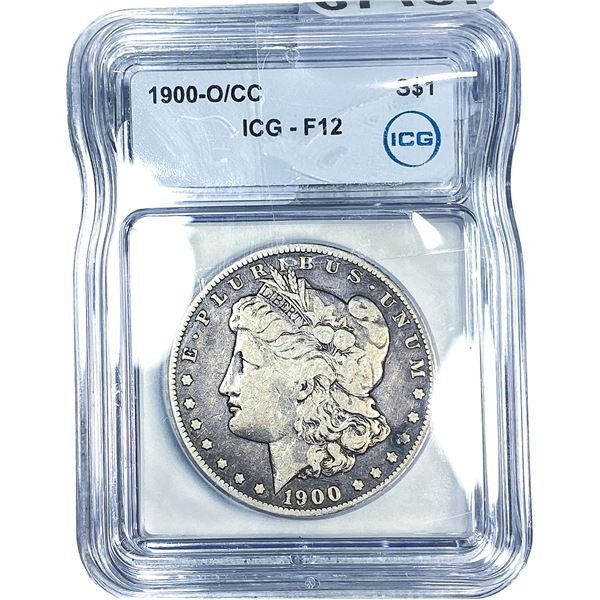 1900-O/CC Morgan Silver Dollar ICG F12