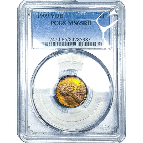 1909 Wheat Cent PCGS MS65 RB
