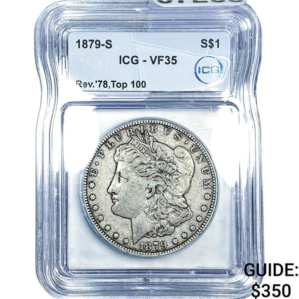 1879-S Morgan Silver Dollar ICG VF35