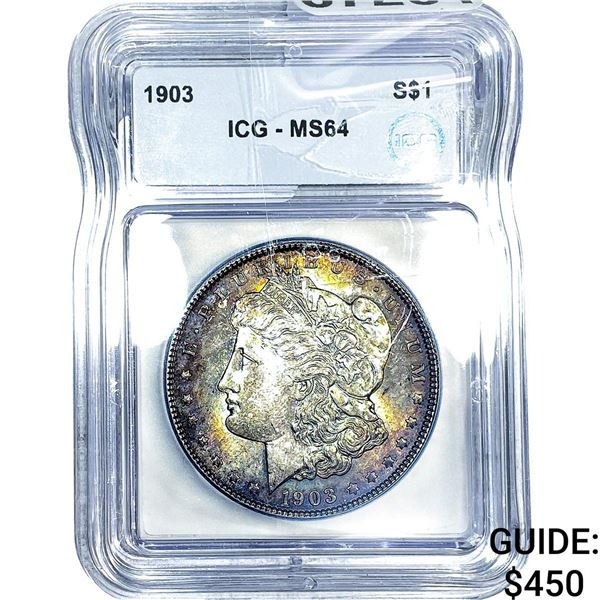 1903 Morgan Silver Dollar ICG MS64