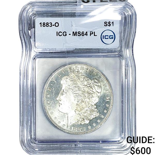 1883-O Morgan Silver Dollar ICG MS64 PL