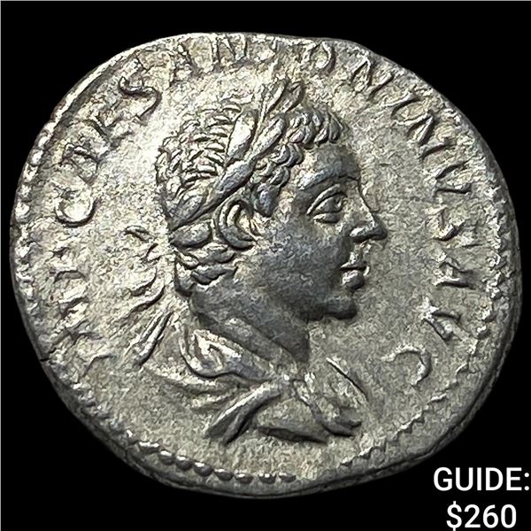 Roman Elgabalus AD 218-222 Silver Denarius