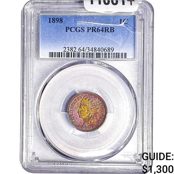 1898 Indian Head Cent PCGS PR64 RB