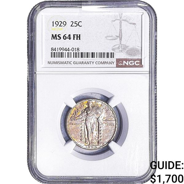 1929 Standing Liberty Quarter NGC MS64 FH