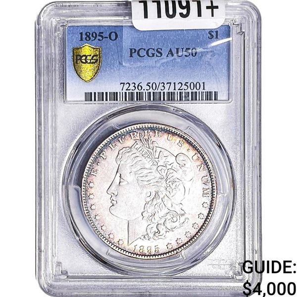 1895-O Morgan Silver Dollar PCGS AU50