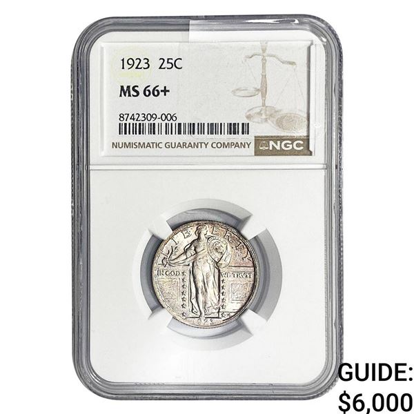 1923 Standing Liberty Quarter NGC MS66+