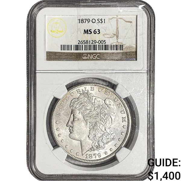 1879-O Morgan Silver Dollar NGC MS63