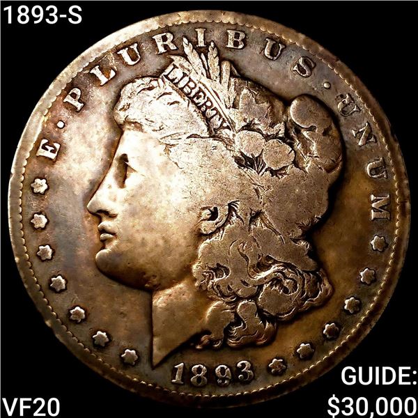 1893-S Morgan Silver Dollar LIGHTLY CIRCULATED