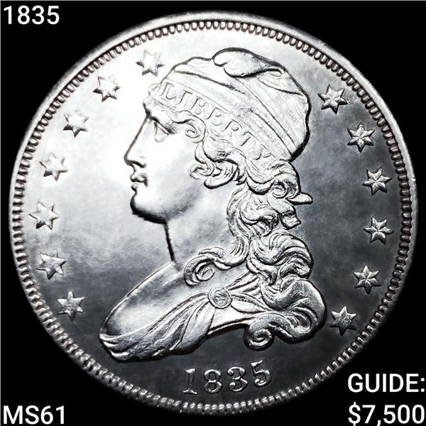 1835 Capped Bust Quarter UNCIRCULATED