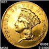 Image 1 : 1857 $3 Gold Piece UNCIRCULATED