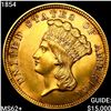 Image 1 : 1854 $3 Gold Piece UNCIRCULATED +