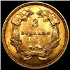 Image 2 : 1854 $3 Gold Piece UNCIRCULATED +