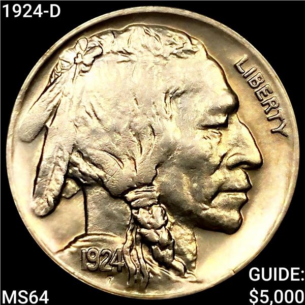 1924-D Buffalo Nickel CHOICE BU
