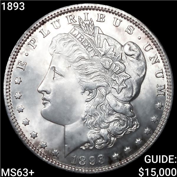 1893 Morgan Silver Dollar CHOICE BU+