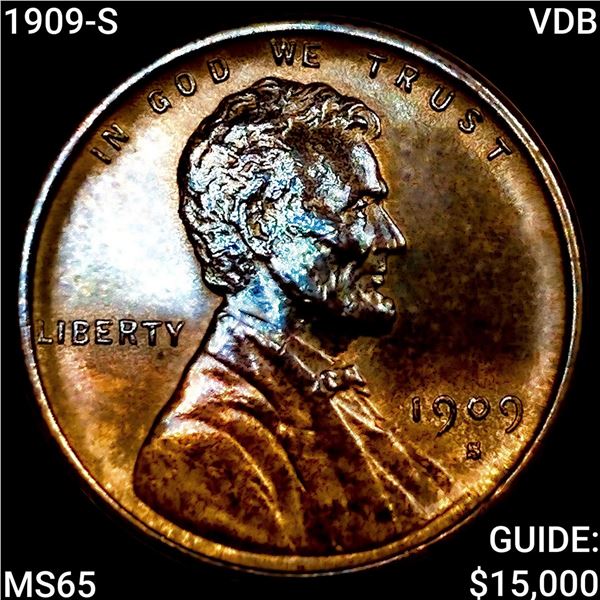 1909-S VDB Wheat Cent GEM BU
