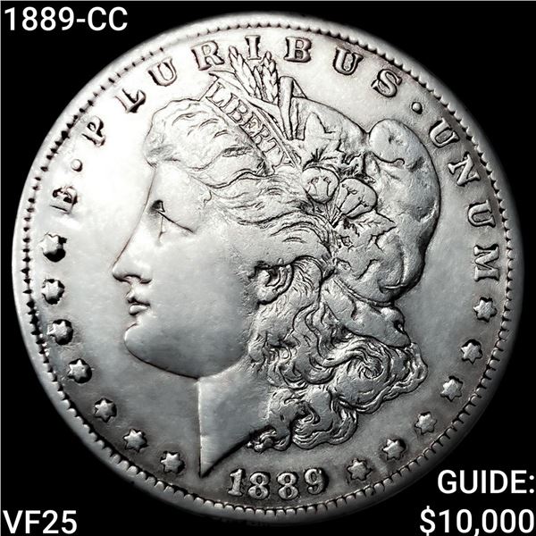 1889-CC Morgan Silver Dollar LIGHTLY CIRCULATED