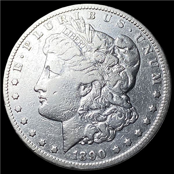1890-CC Morgan Silver Dollar LIGHTLY CIRCULATED