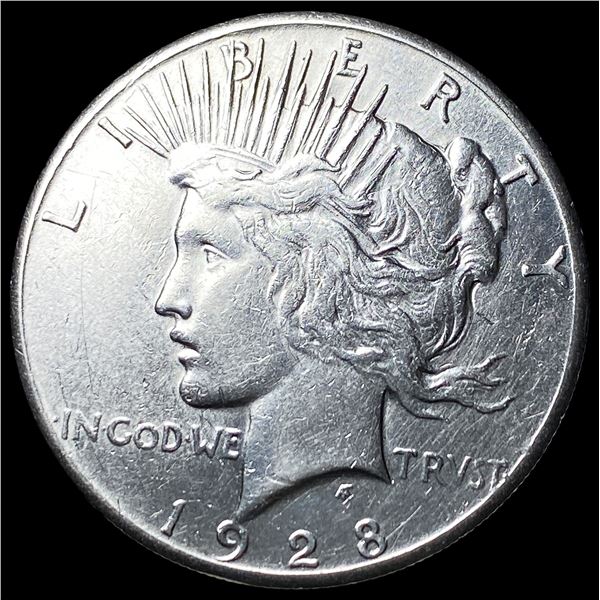 1928 Silver Peace Dollar CLOSELY UNCIRCULATED
