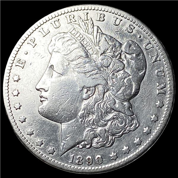 1890-CC Silver Morgan Dollar NEARLY  UNCIRCULATED