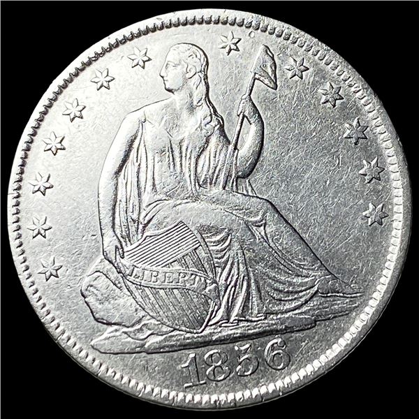 1856-O Silver Seated Liberty Half Dollar CLOSELY UNCIRCULATED