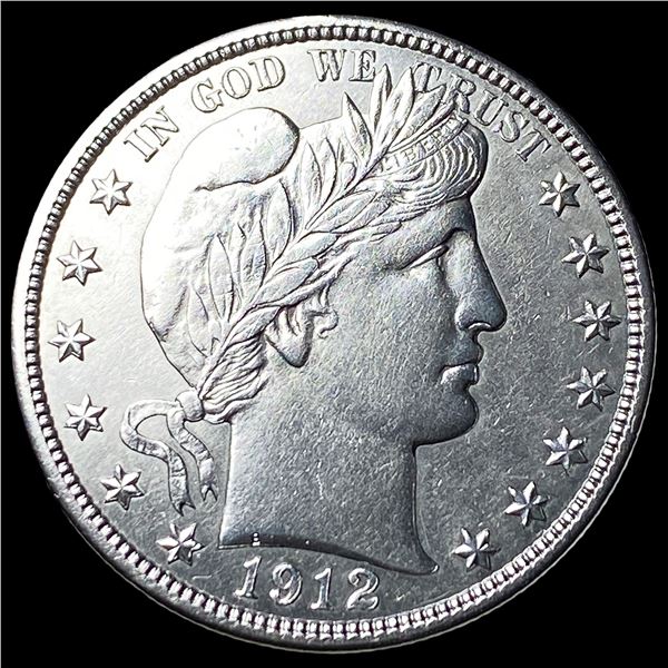 1912 Silver Barber Half Dollar CLOSELY UNCIRCULATED