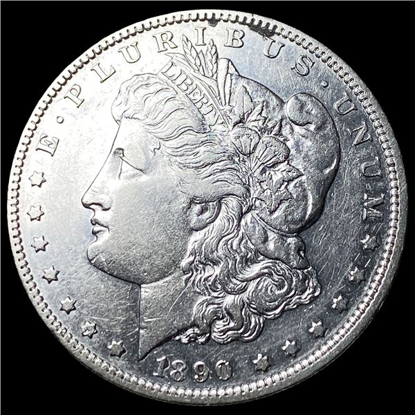 1890-O Silver Morgan Dollar NEARLY  UNCIRCULATED