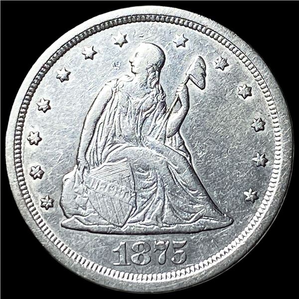 1875-S Silver Twenty Cents CLOSELY  UNCIRCULATED