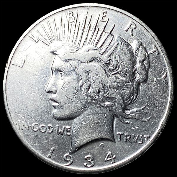 1934-S Peace Silver Dollar NEARLY UNCIRCULATED