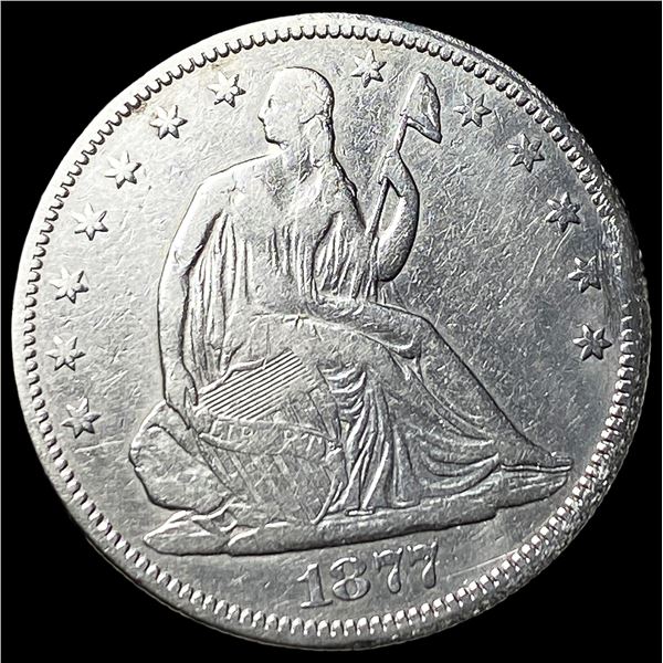 1877-S Seated Liberty Half Dollar ABOUT UNCIRCULATED