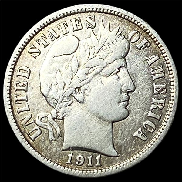 1911-D Silver Barber Dime CLOSELY  UNCIRCULATED