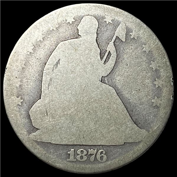 1876-CC Seated Liberty Half Dollar NICELY CIRCULATED