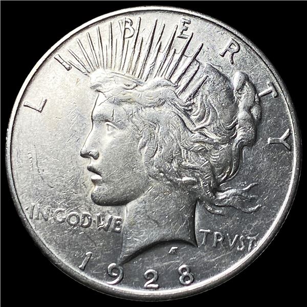 1928-S Silver Peace Dollar NEARLY  UNCIRCULATED