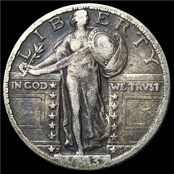 1923-S Silver Standing Liberty Quarter ABOUT UNCIRCULATED