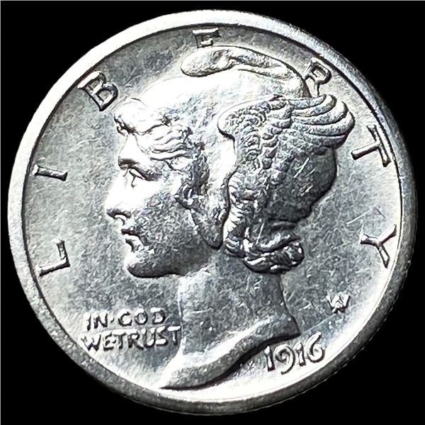 1916-S Silver Mercury Dime UNCIRCULATED