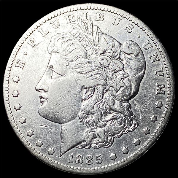 1885-CC Silver Morgan Dollar NEARLY  UNCIRCULATED