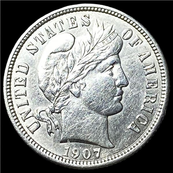 1907-S Silver Barber Dime UNCIRCULATED